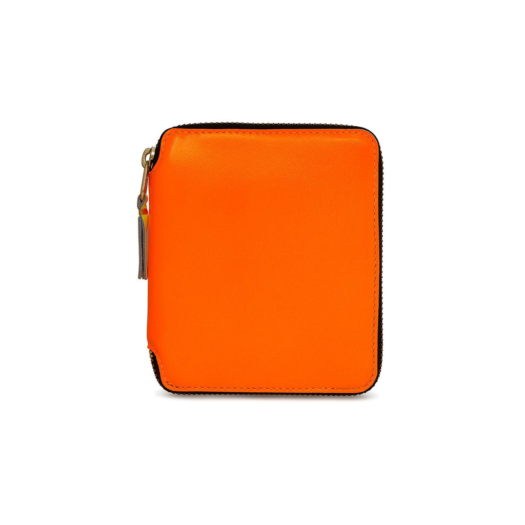 Comme des Garçons CLASSIC ZIP SUPER FLUO WALLET - LIGHT ORANGE