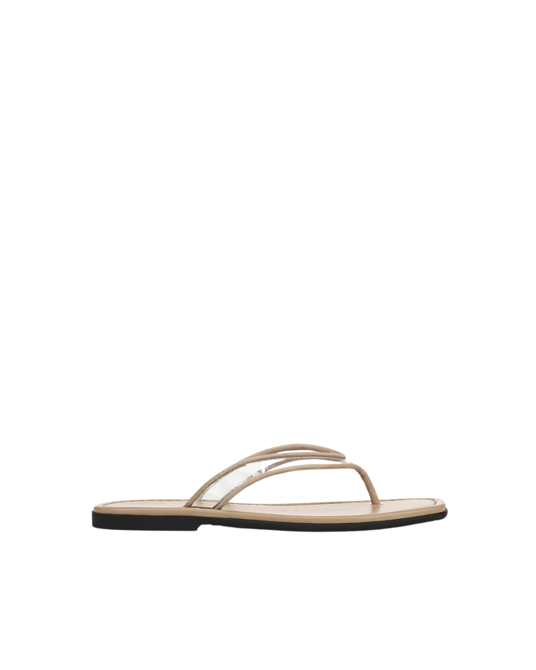 Veronica Beard Clea Jelly Flip-Flop Sandal - Clear/Sand
