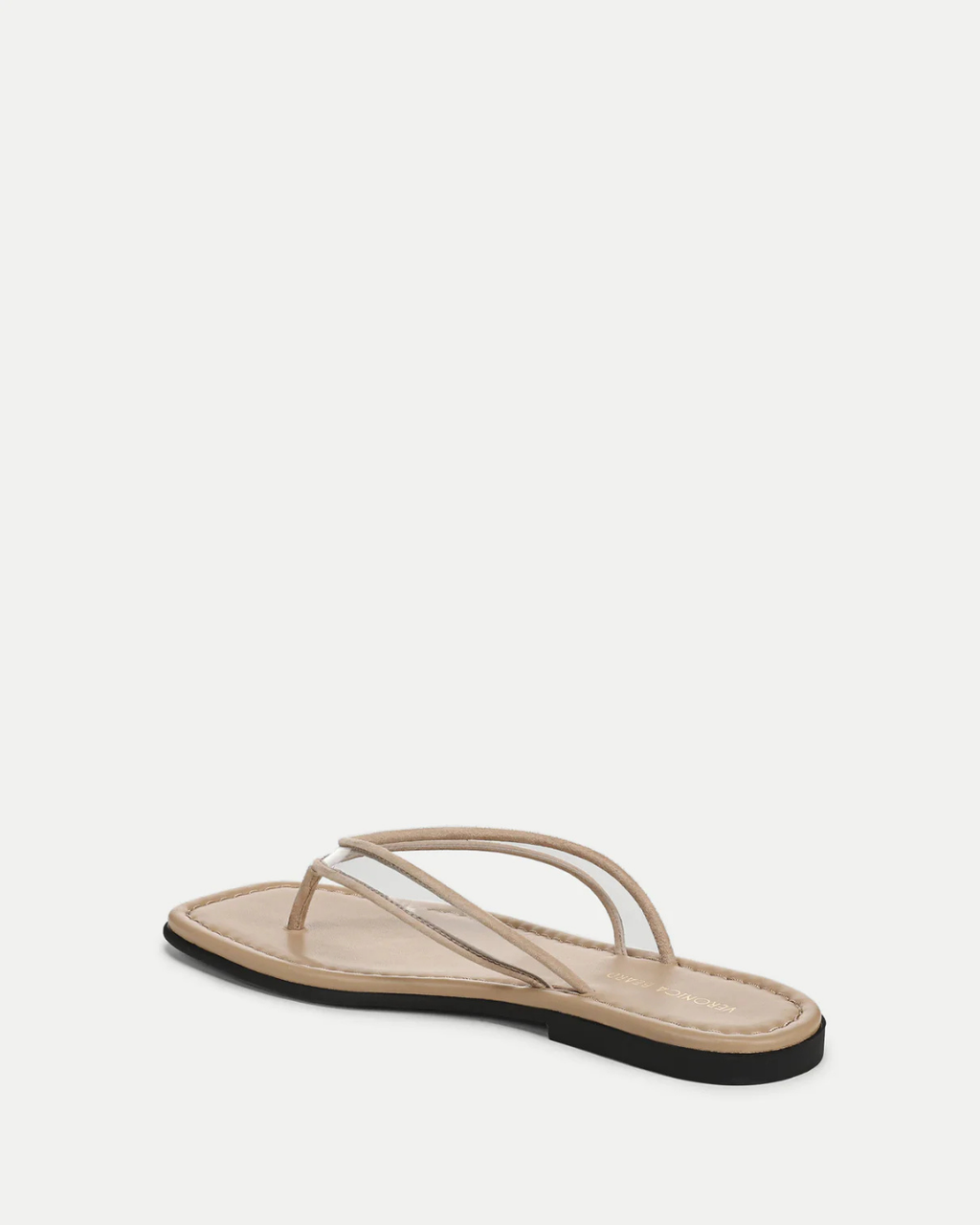 Veronica Beard Clea Jelly Flip-Flop Sandal - Clear/Sand