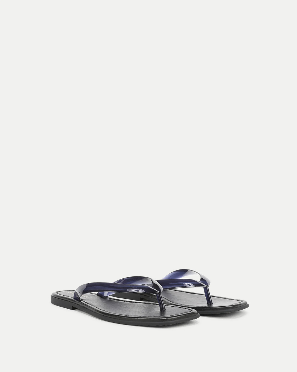 Veronica Beard Clea Jelly Flip Flop Sandal - Navy
