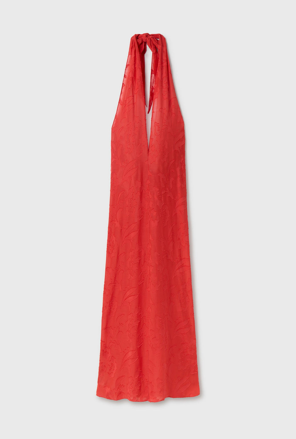 Silk Laundry Clip Silk Wrap Skirt - Geranium