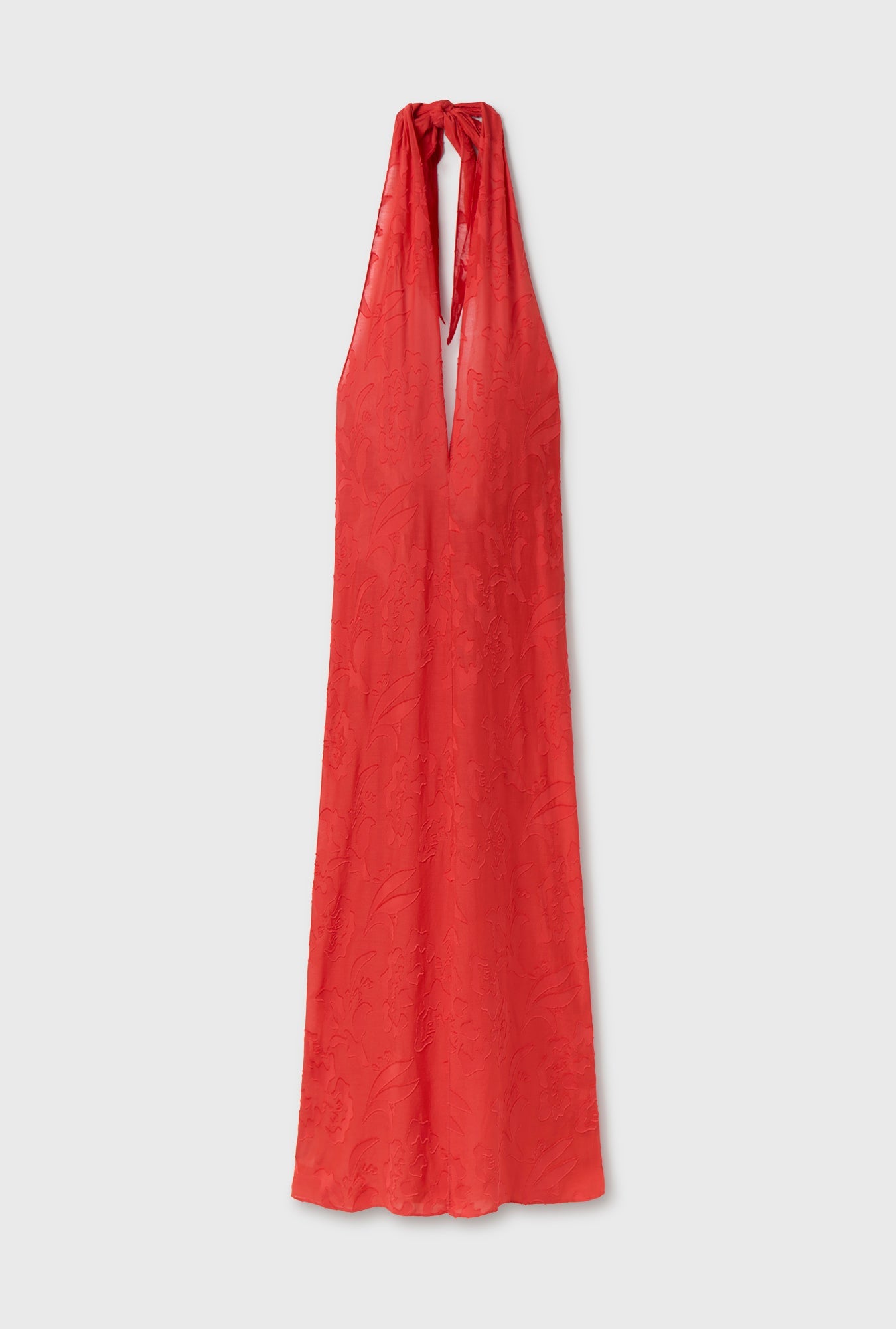 Silk Laundry Clip Silk Wrap Skirt - Geranium