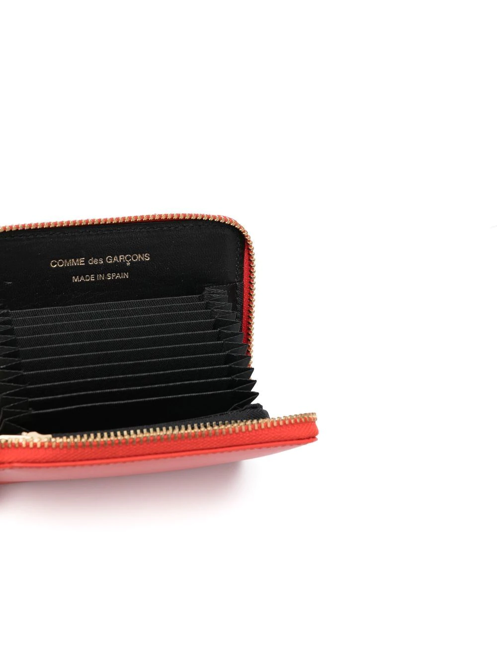 Comme Des Garcons Accordion Card Case Wallet - Orange
