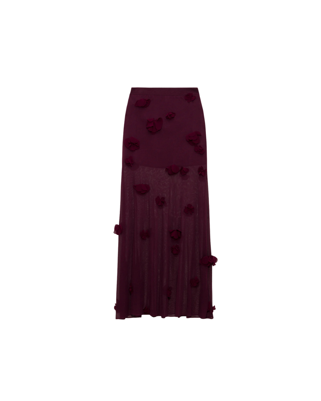 Jonathan Simkhai Cora Floral Appliqué Midi Skirt - Fig