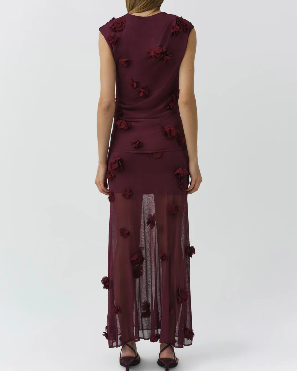 Jonathan Simkhai Cora Floral Appliqué Midi Skirt - Fig