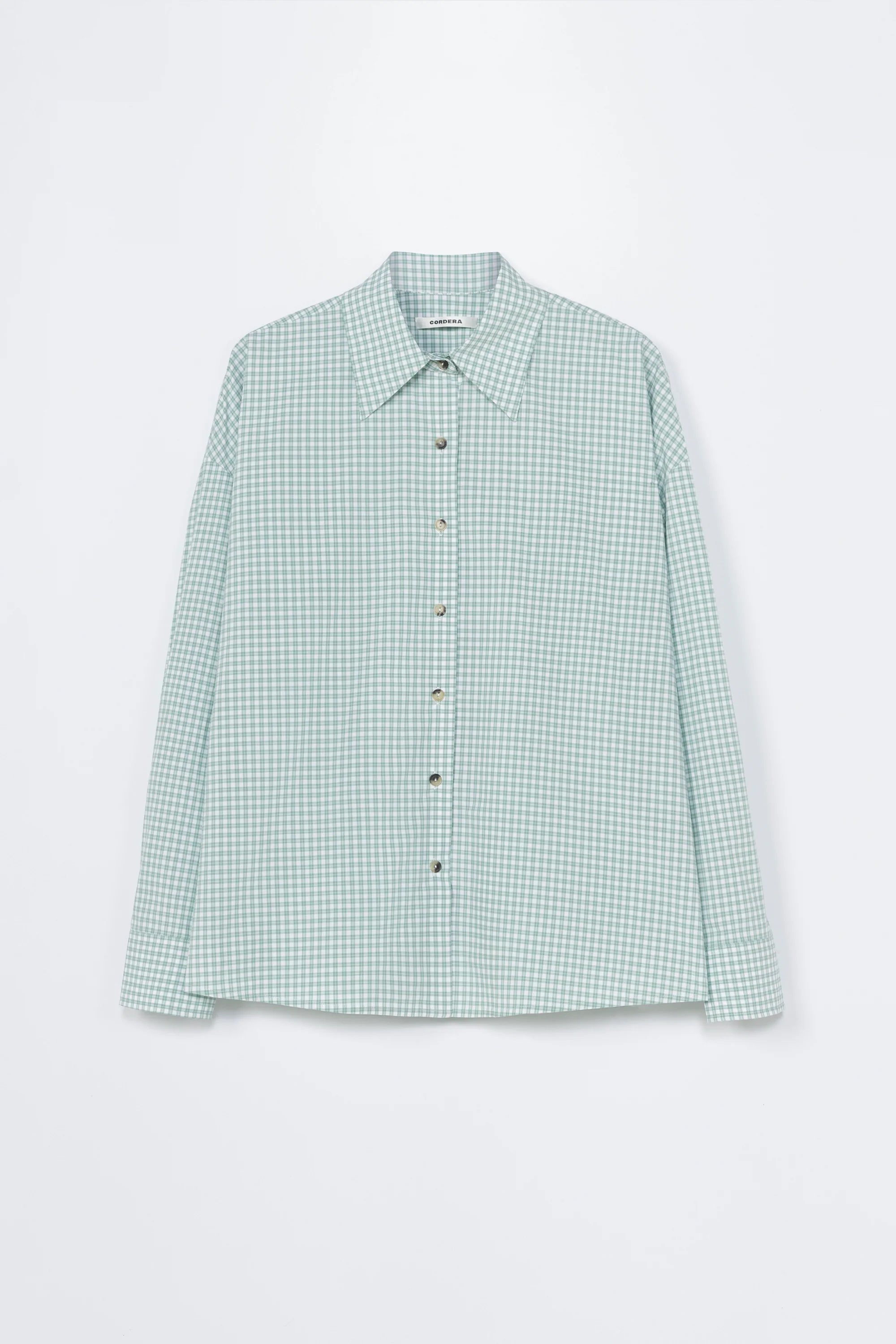 Cordera Oversized Shirt - Vichy Green