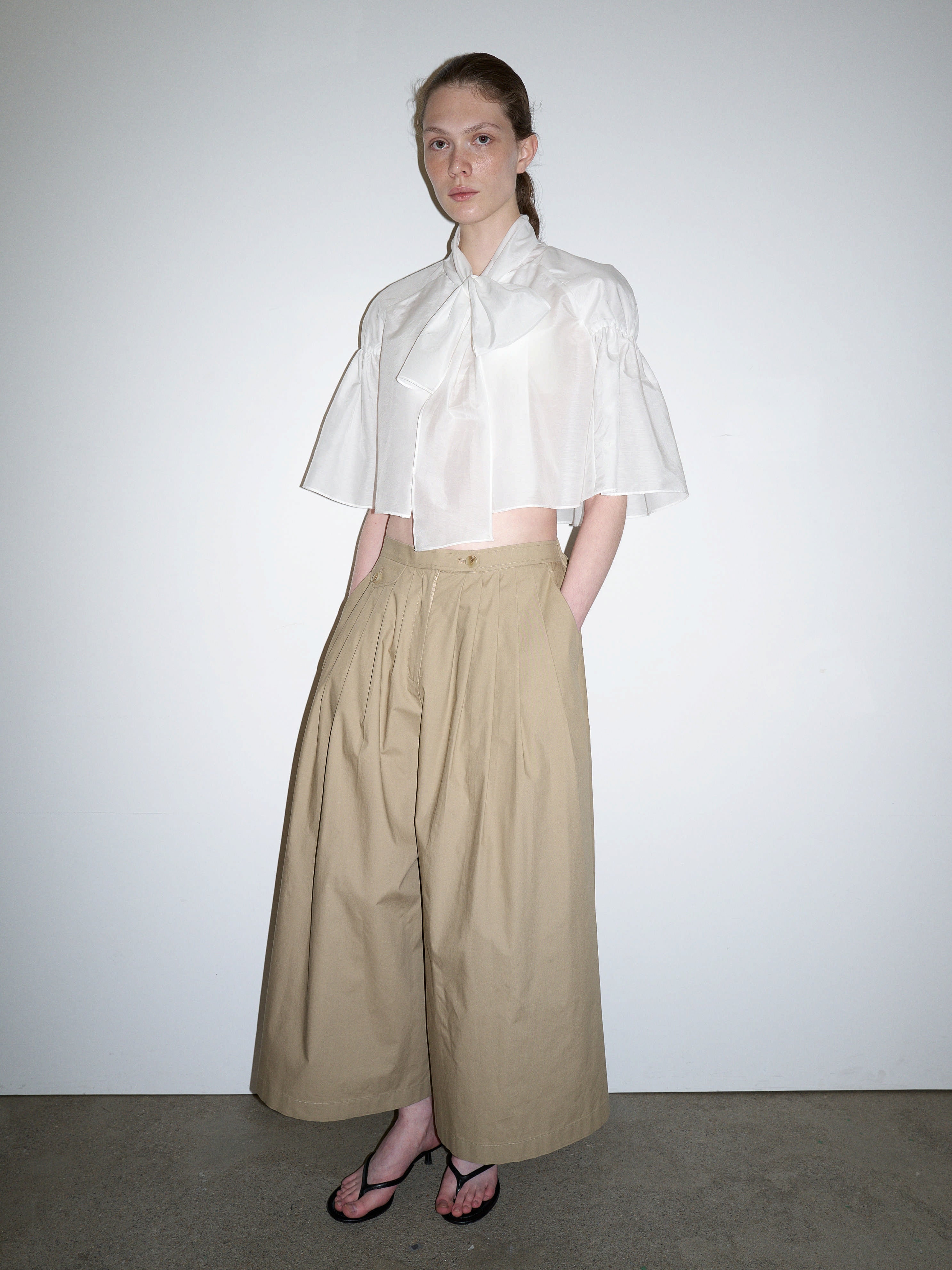 TheLoom Cotton Culotte Pants - Beige