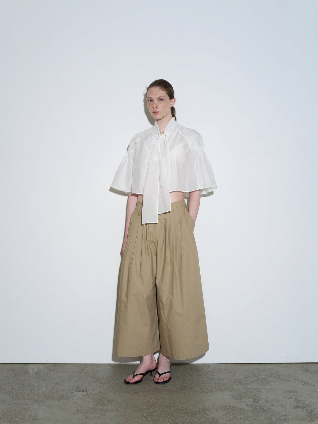 TheLoom Cotton Culotte Pants - Beige