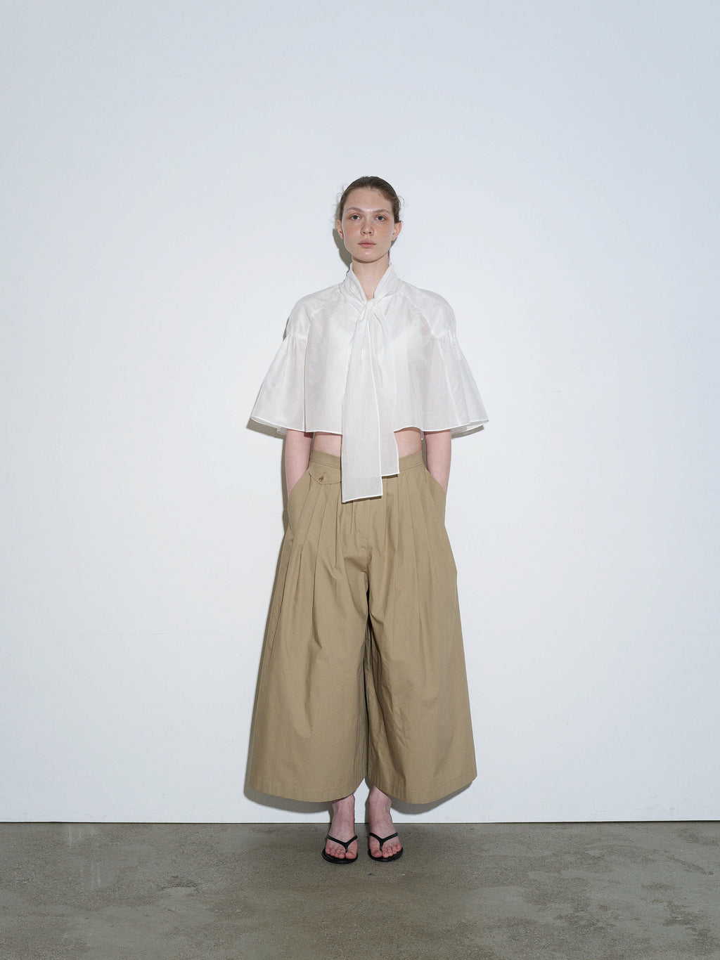 TheLoom Cotton Culotte Pants - Beige