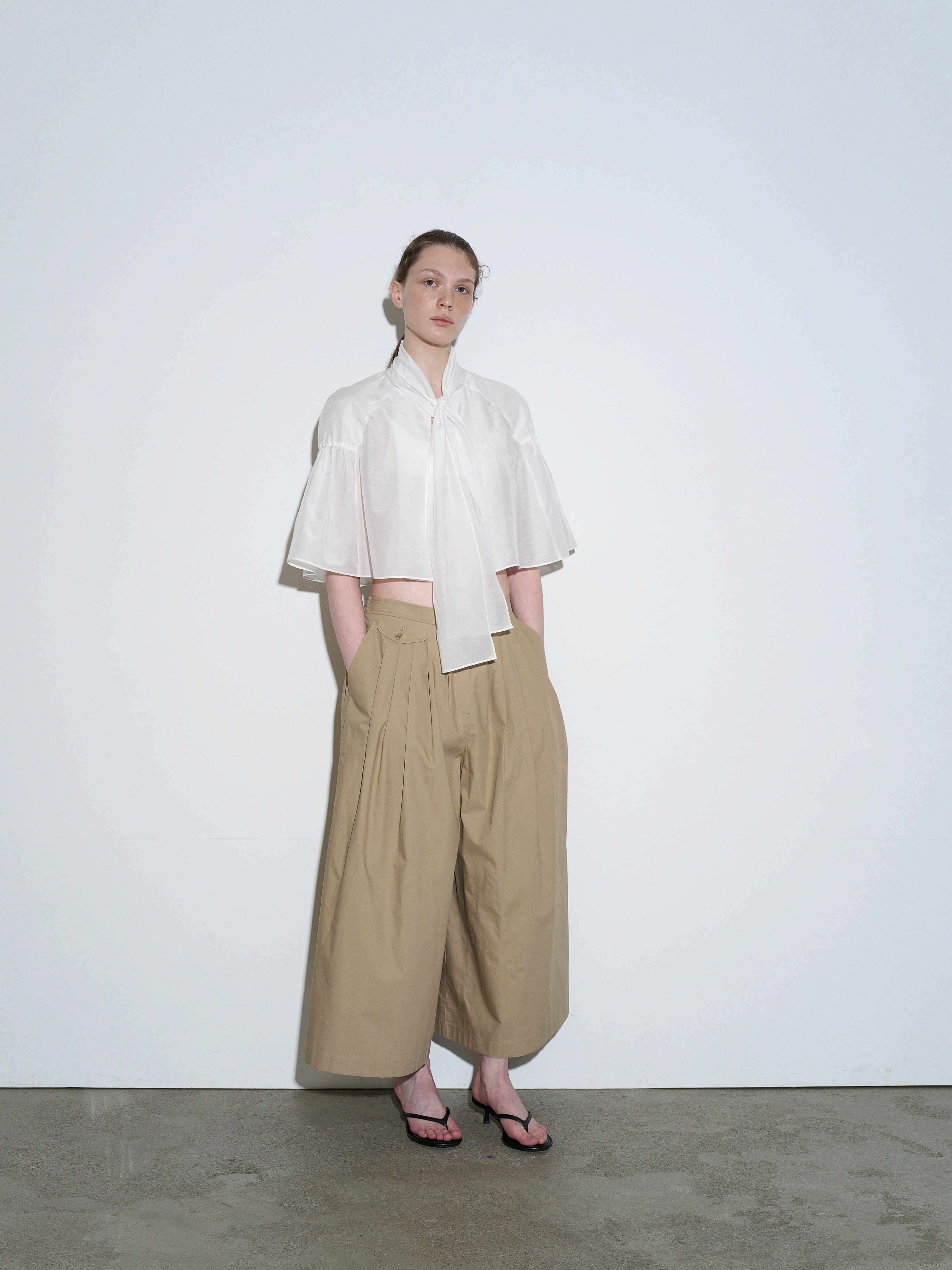 TheLoom Cotton Culotte Pants - Beige