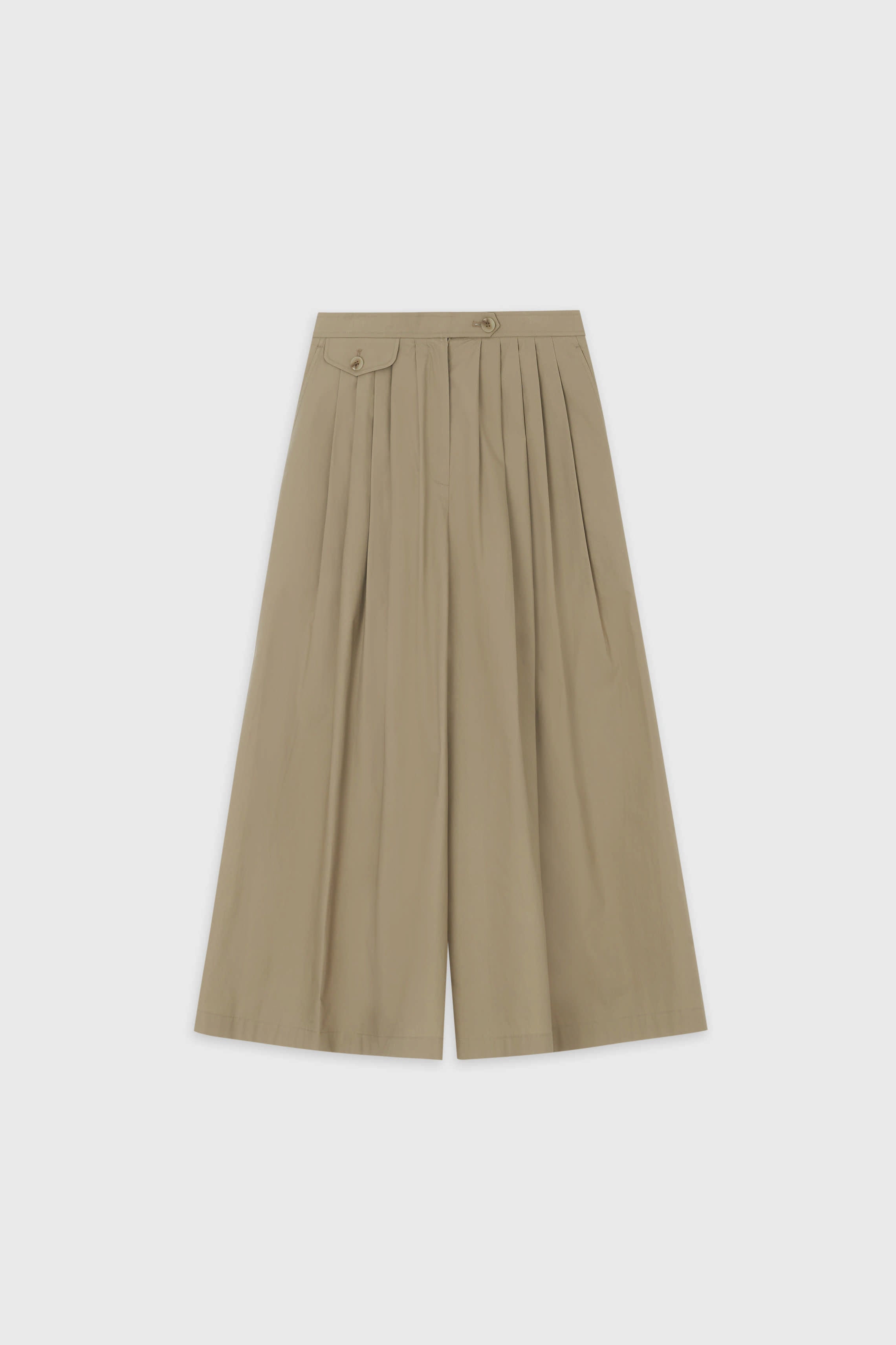 TheLoom Cotton Culotte Pants - Beige