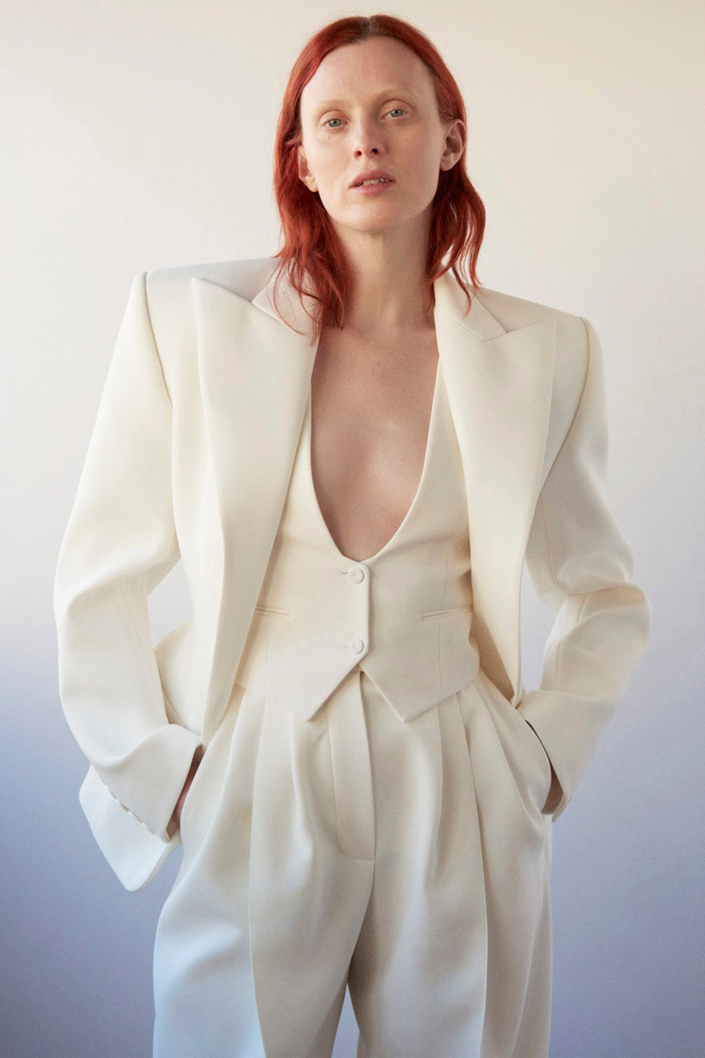 Alexandre Vauthier Couture Edit Vest - Off White