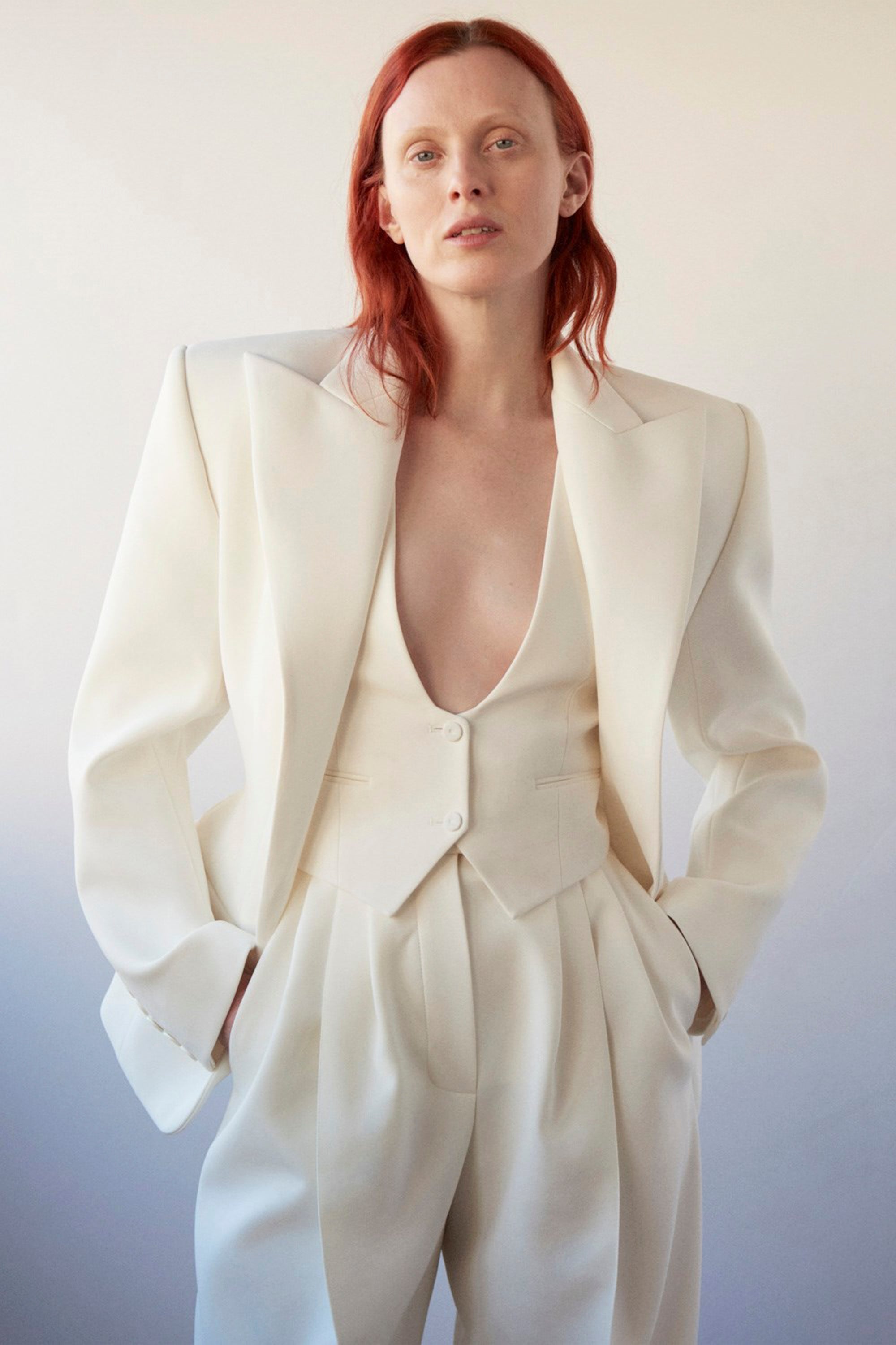 Alexandre Vauthier Couture Edit Vest - Off White