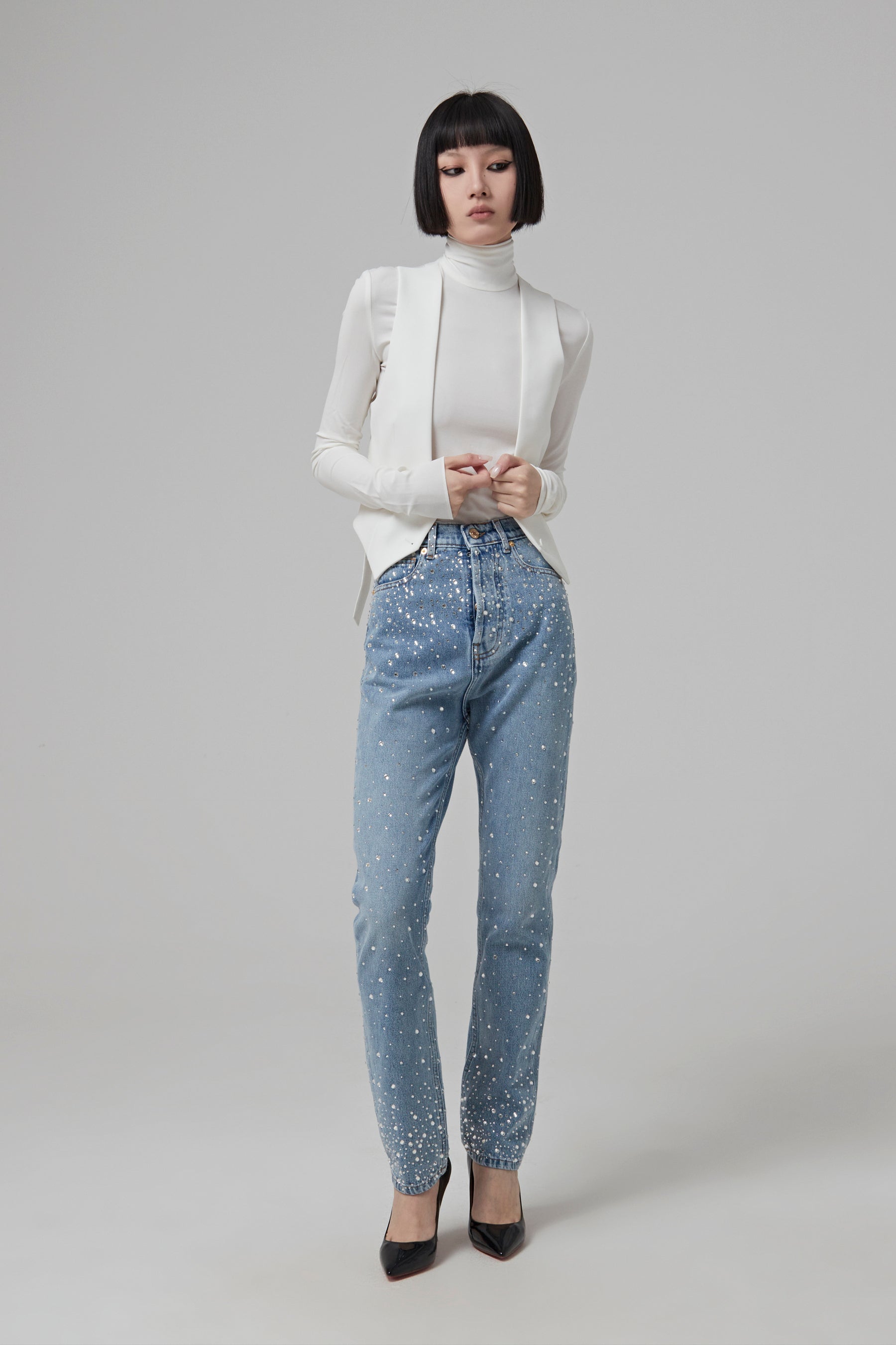 Alexandre Vauthier Couture Edit Vest - Off White