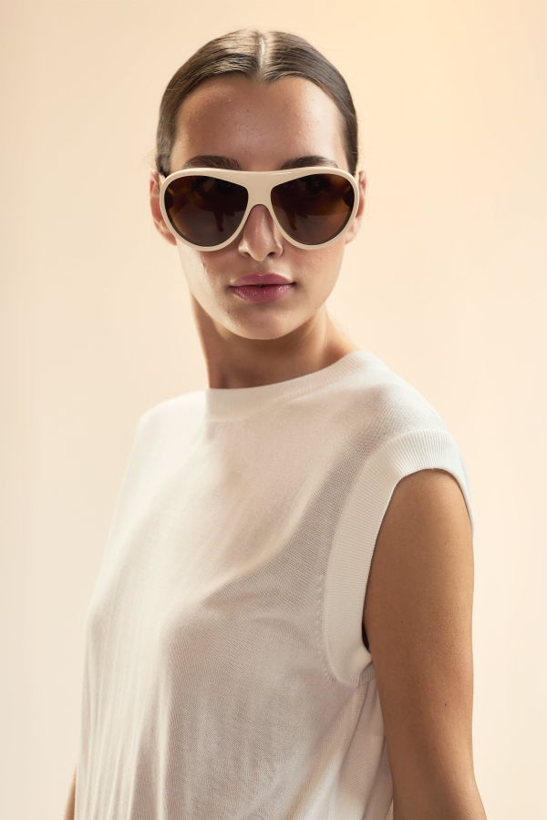 Cynthia Rowley x Illesteva Sunglasses - Cream