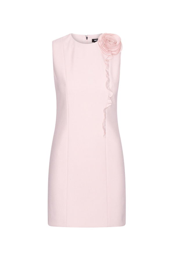 ROTATE Birger Christensen Crepe Mini Flower Dress - Cherry Blossom