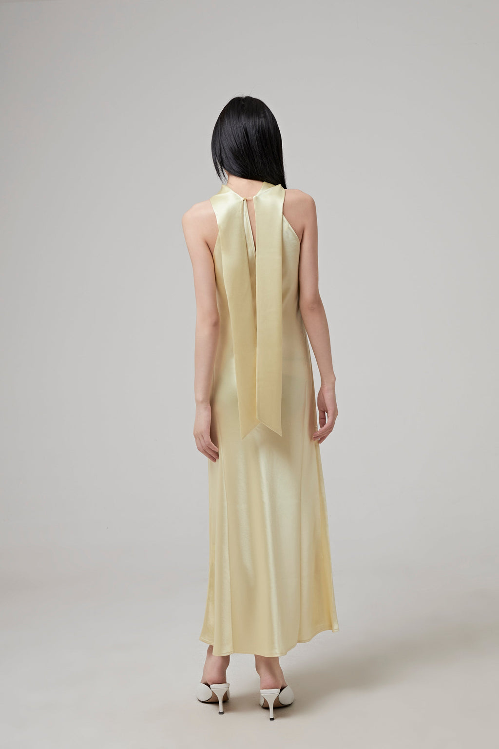 GALVAN LONDON Cropped Sienna Dress - Buttermilk