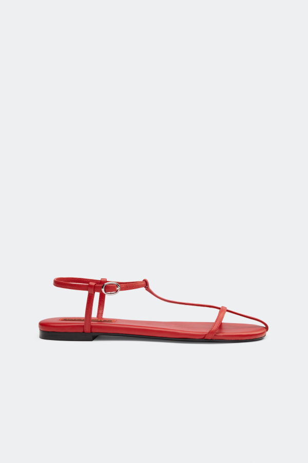 Simon Miller Cage Flat Sandal - Lucky Red