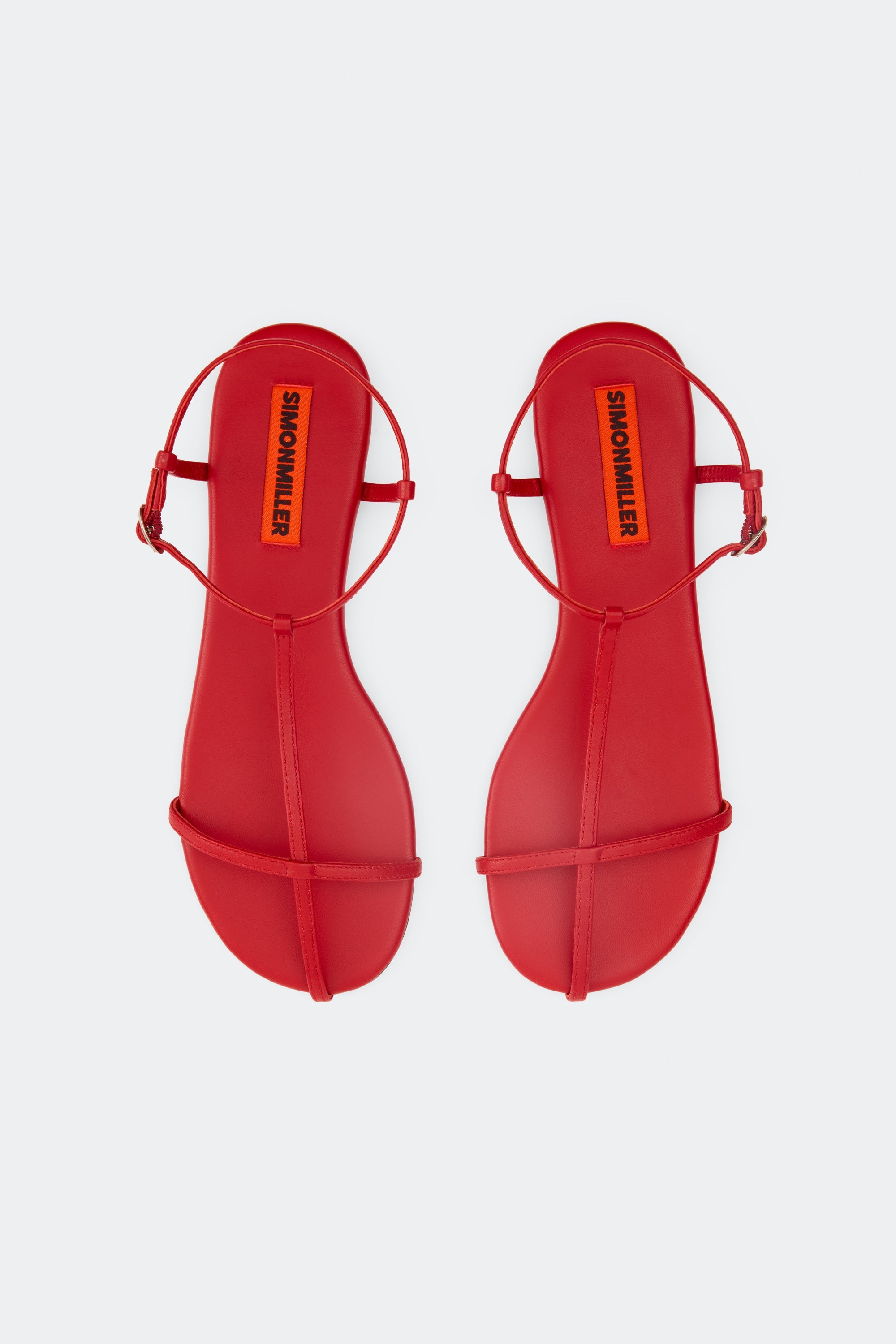 Simon Miller Cage Flat Sandal - Lucky Red