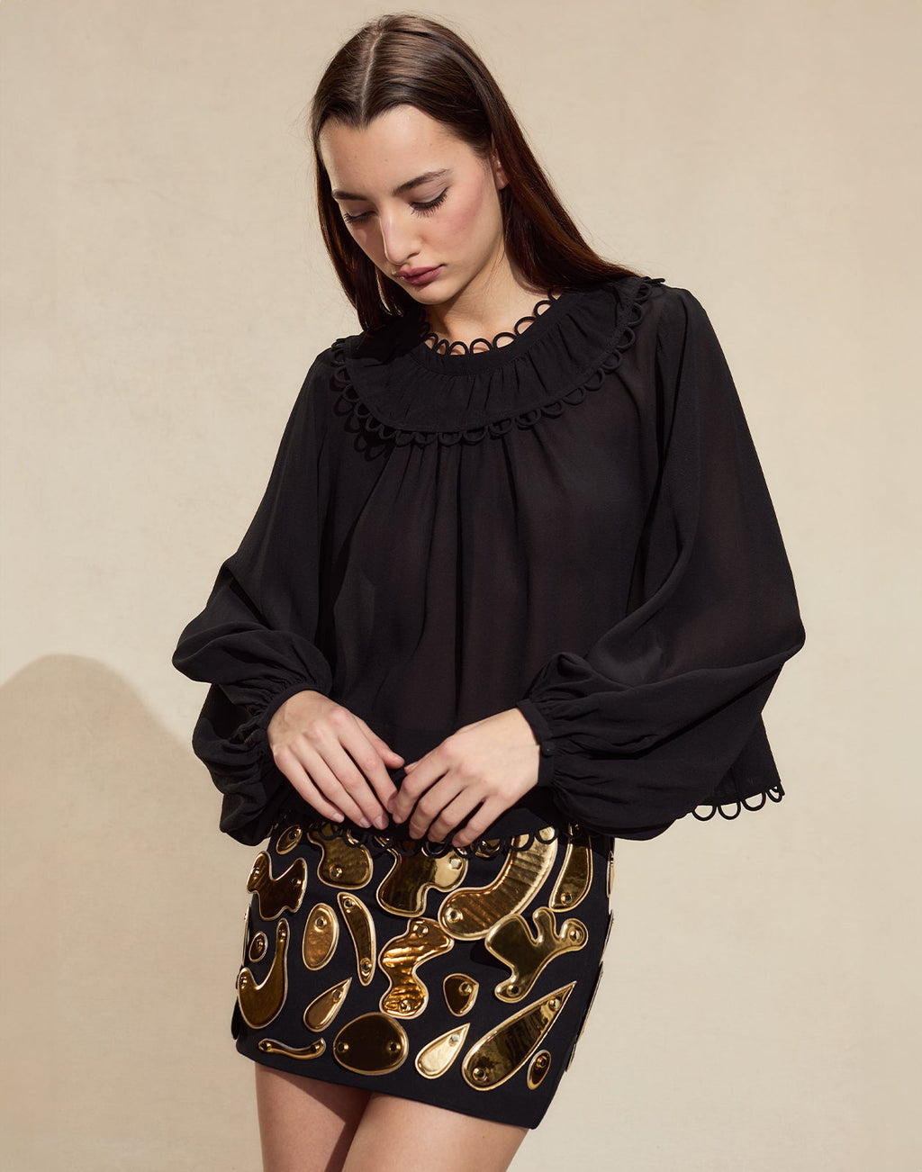 Cynthia Rowley Calypso Mini Skirt - Black