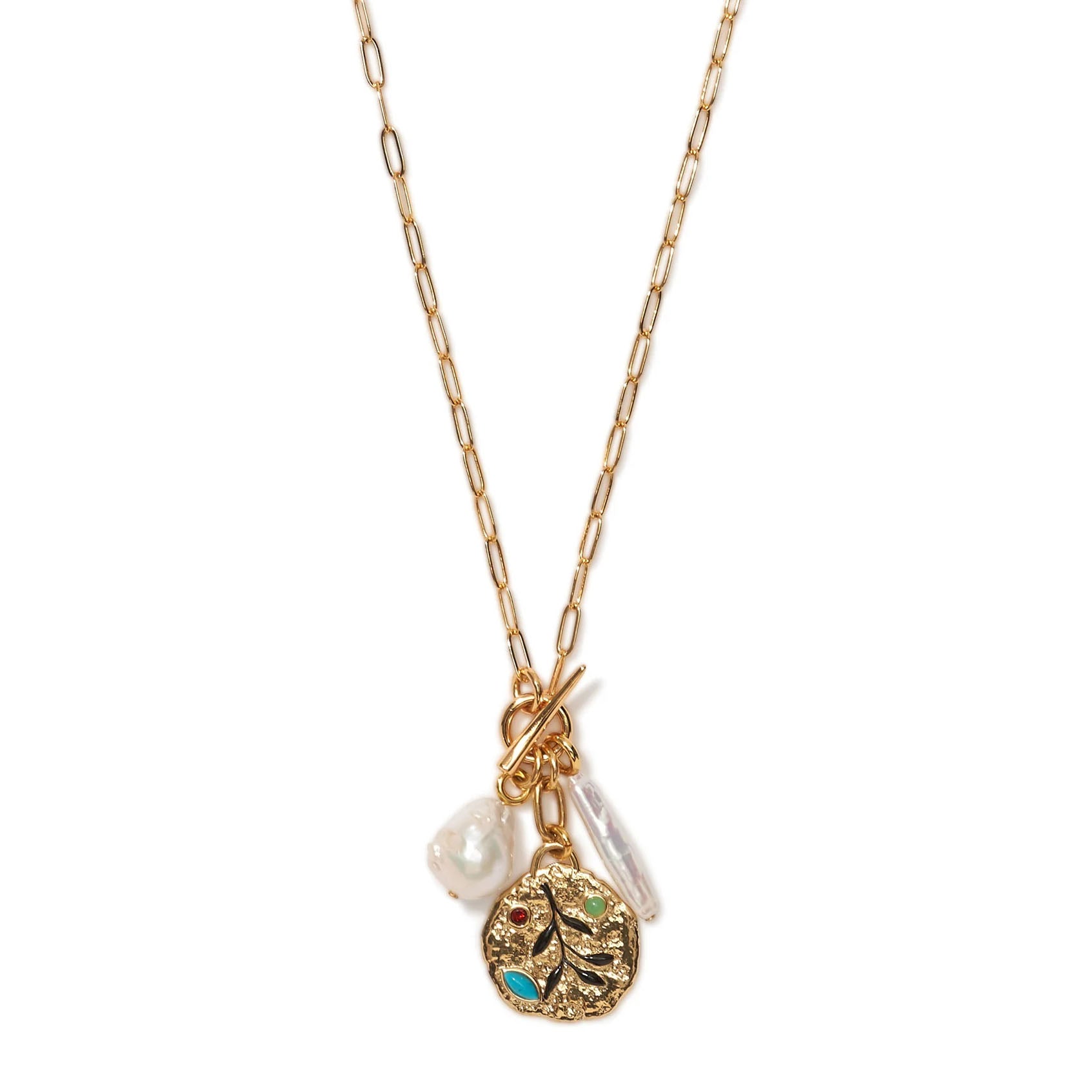 Lizzie Fortunato Campo Charm Necklace - Gold