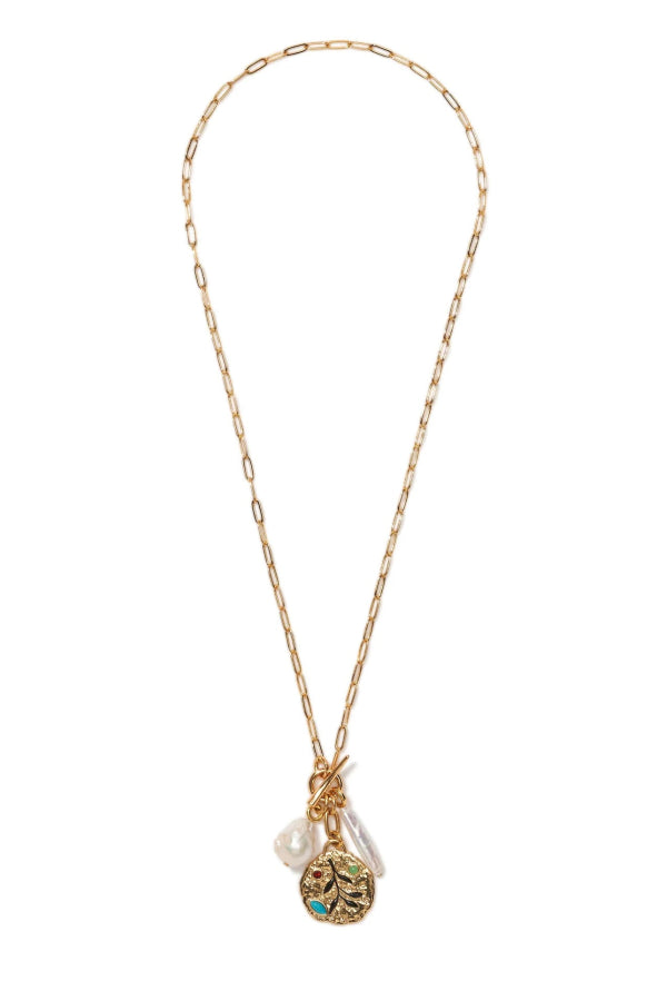 Lizzie Fortunato Campo Charm Necklace - Gold