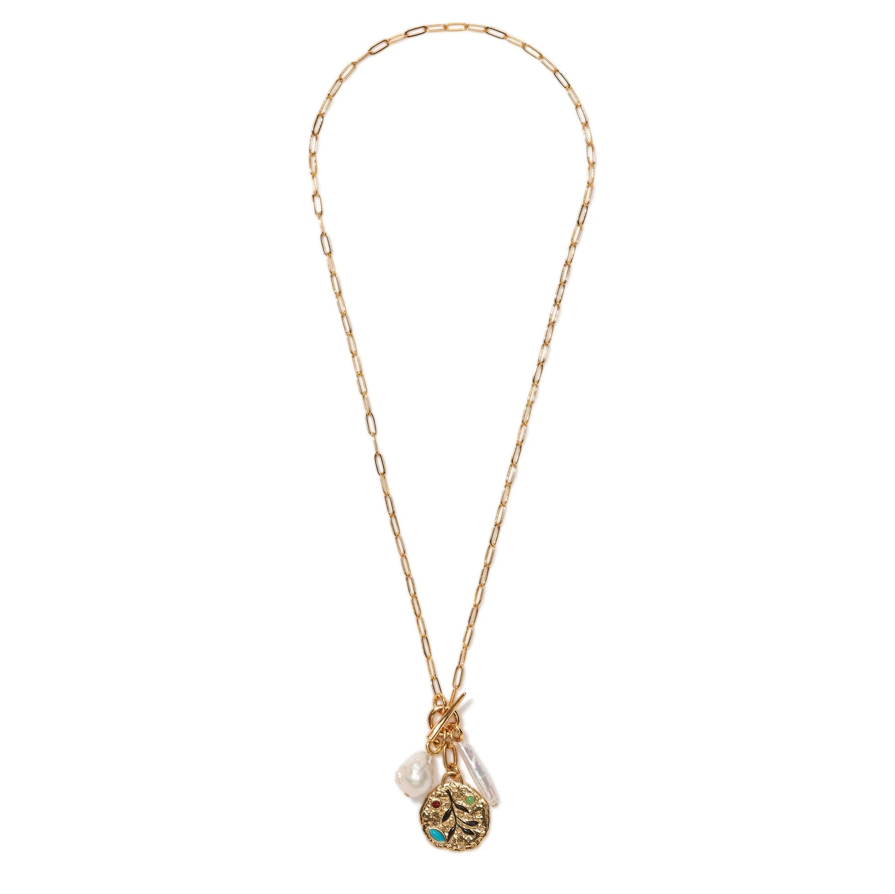 Lizzie Fortunato Campo Charm Necklace - Gold