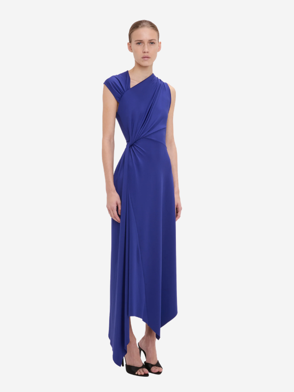 Victoria Beckham Cap Sleeve Midi Dress