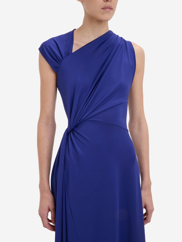 Victoria Beckham Cap Sleeve Midi Dress