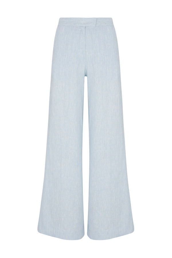 Hevron Capri Pant - Sky Melange