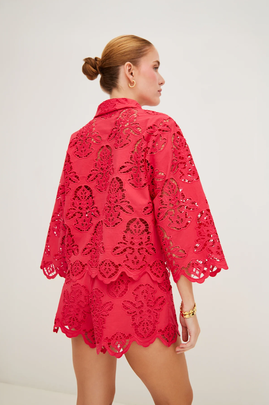 Cara Cara Erica Shirt - Azalea Eyelet