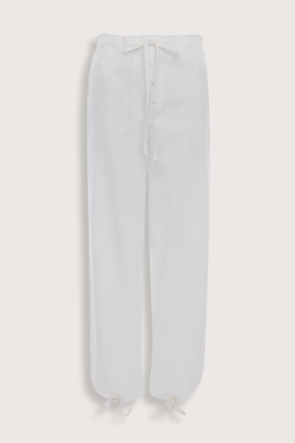 Victoria Beckham Cargo Print Trousers - White