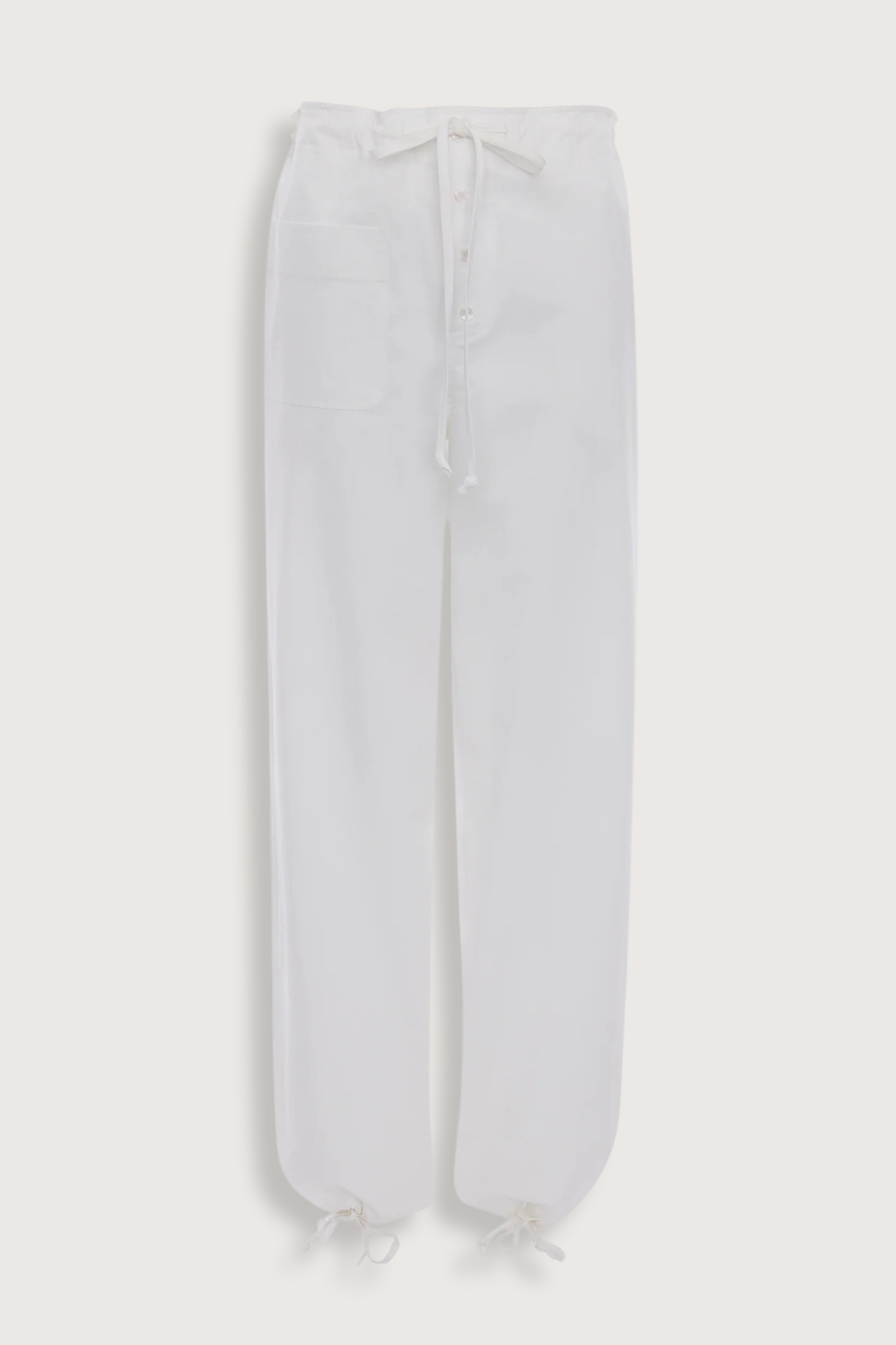 Victoria Beckham Cargo Print Trousers - White