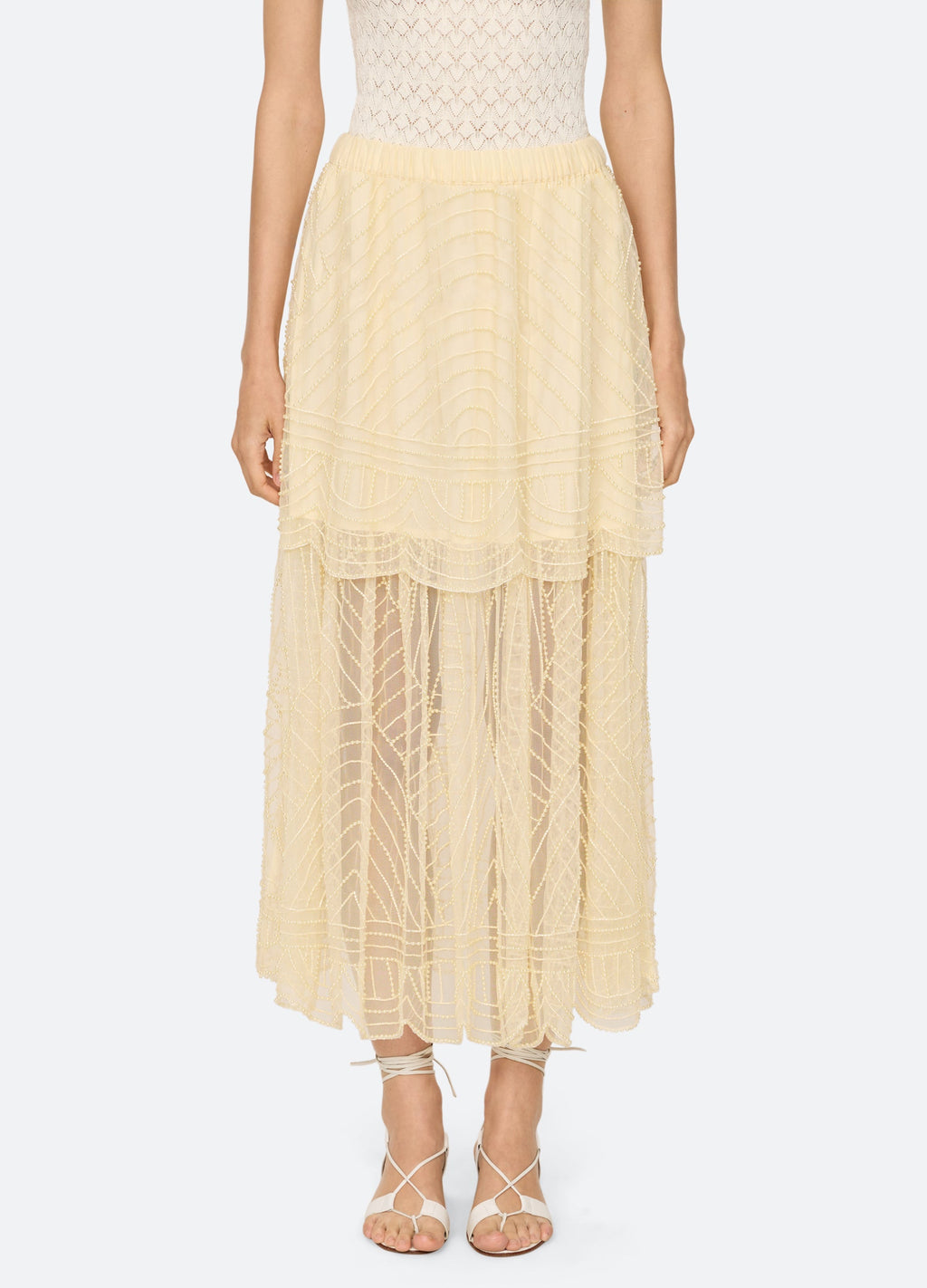 Sea NY Carlotta Skirt - Cream