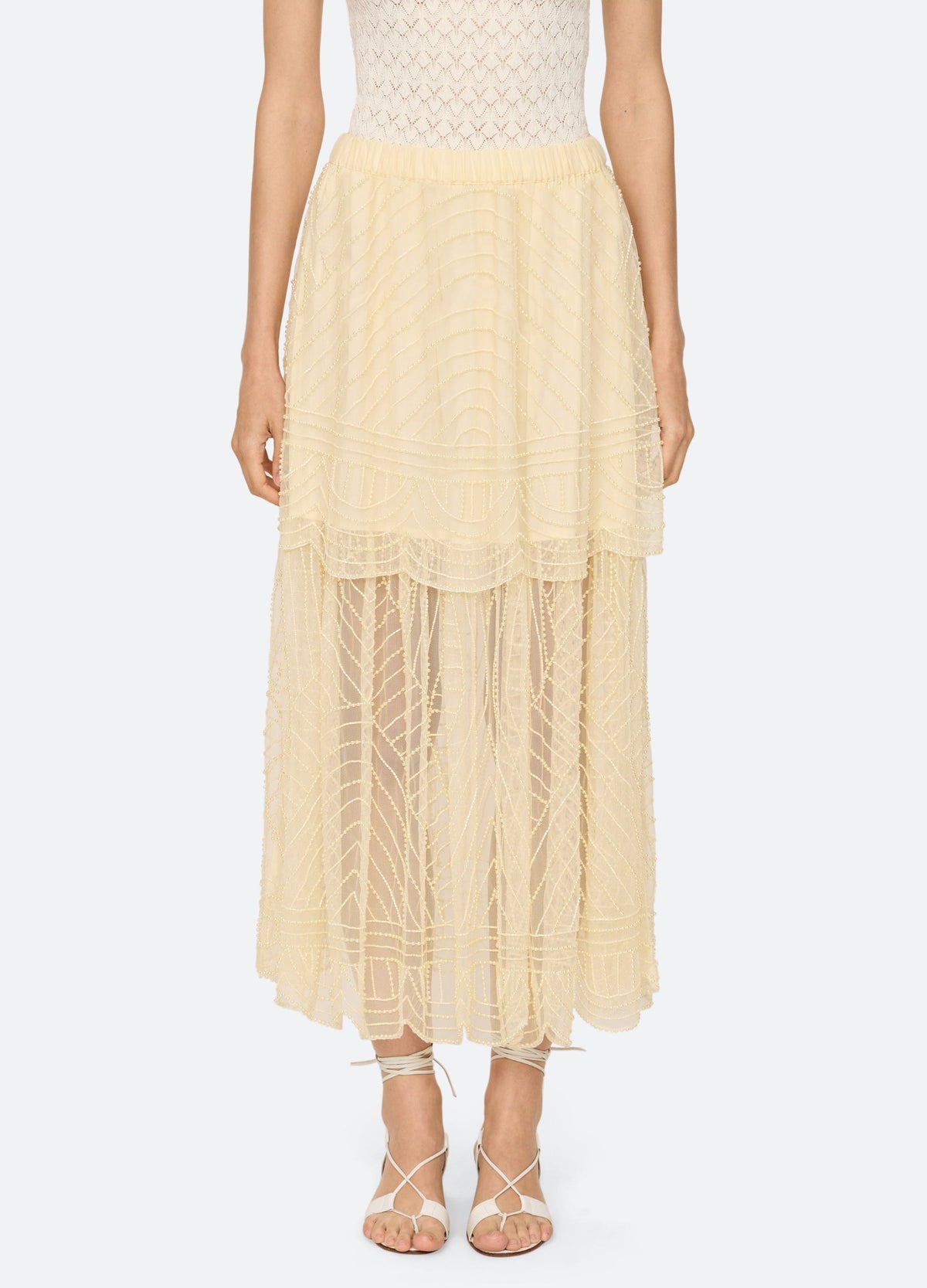 Sea NY Carlotta Skirt - Cream