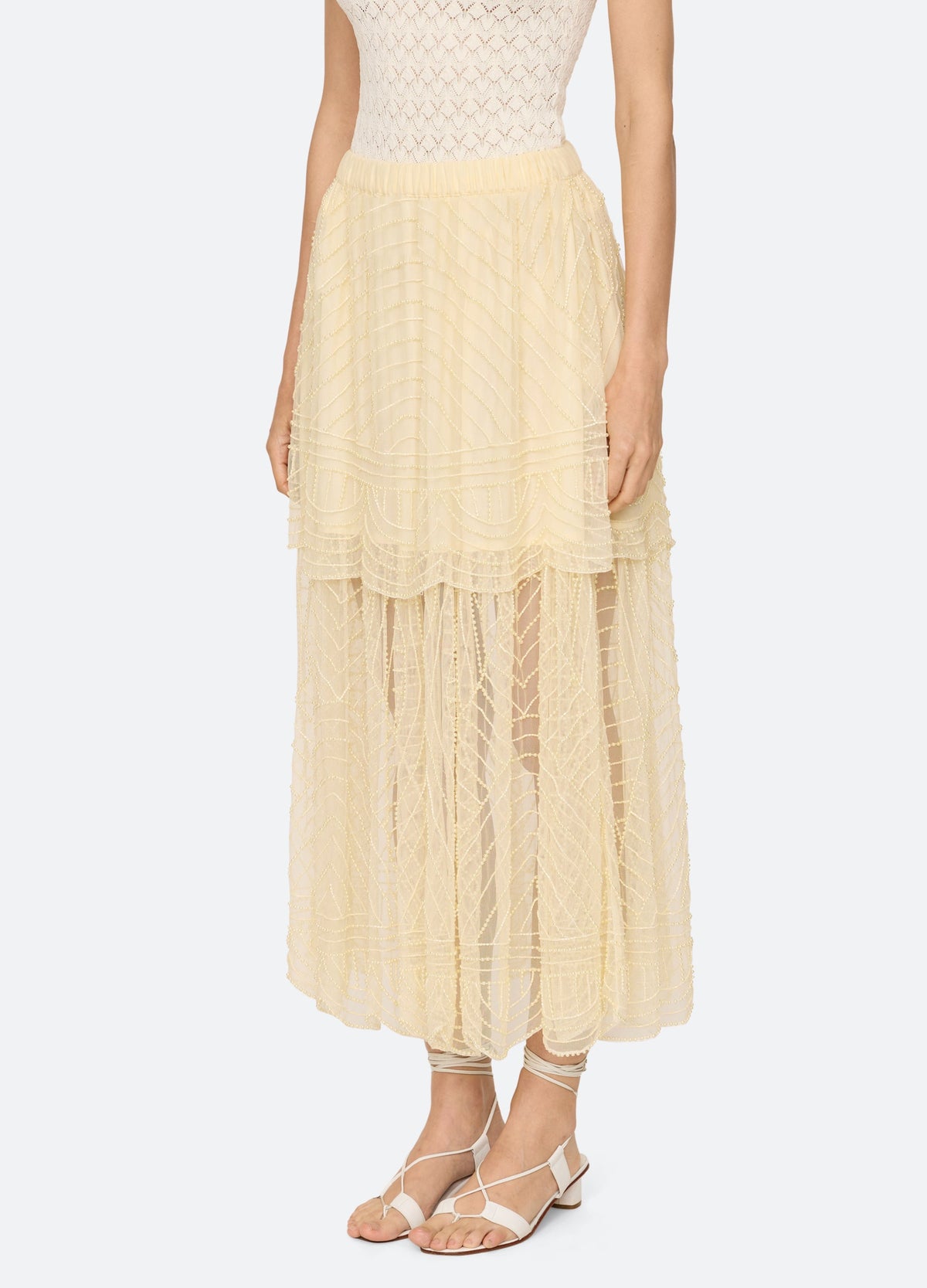 Sea NY Carlotta Skirt - Cream