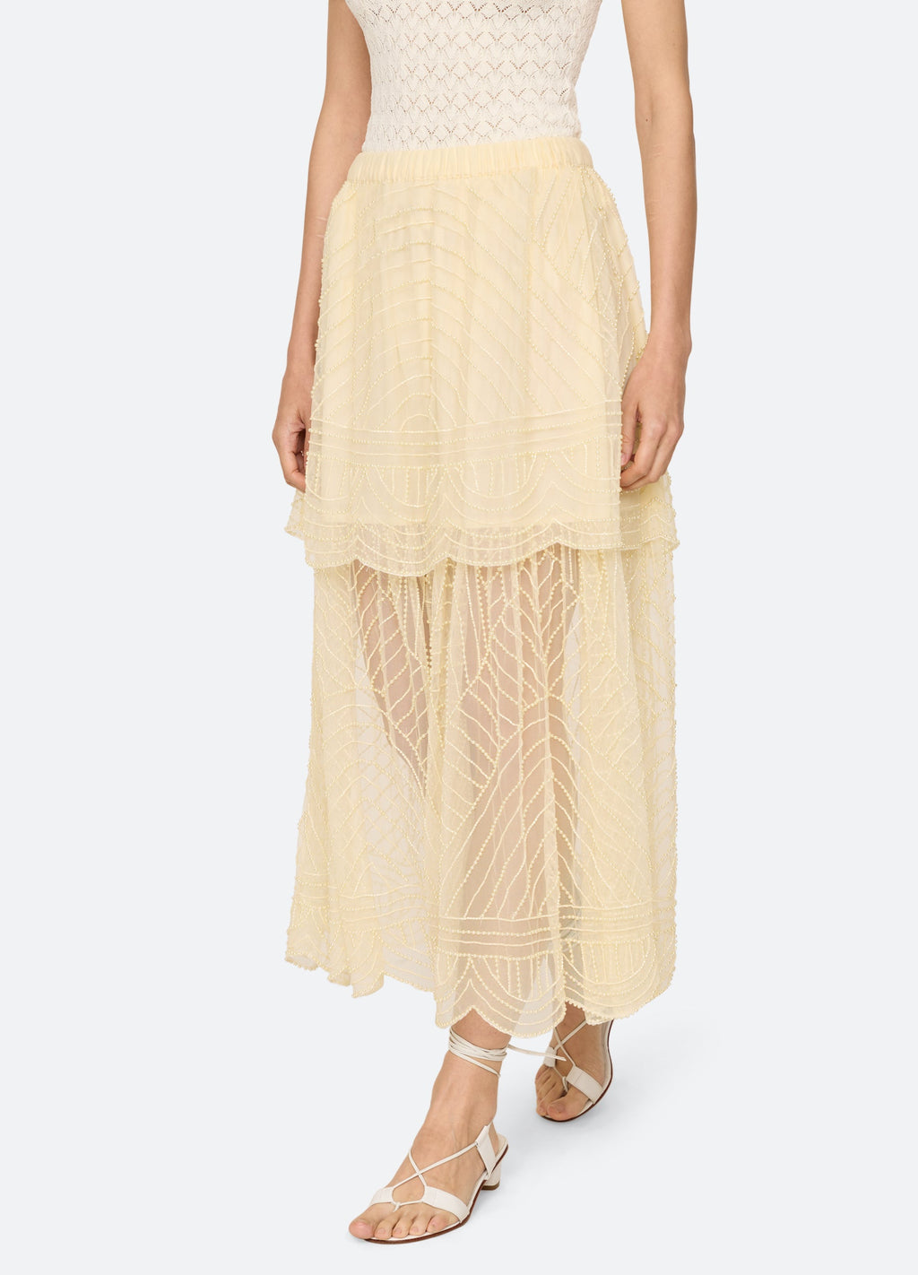 Sea NY Carlotta Skirt - Cream