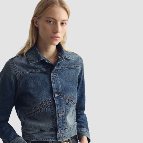 Nili Lotan Carly Denim Jacket - Simon Wash