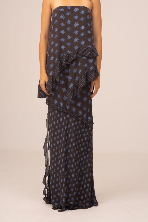 Carmen Says Palma Flower Print Ecstasy Skirt
