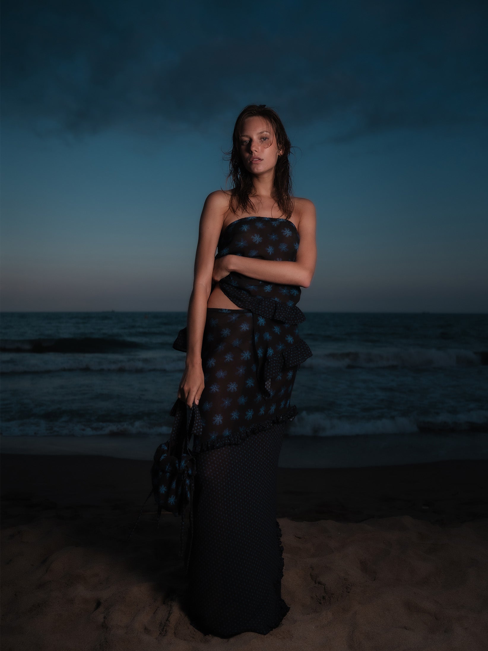Carmen Says Palma Flower Print Ecstasy Skirt