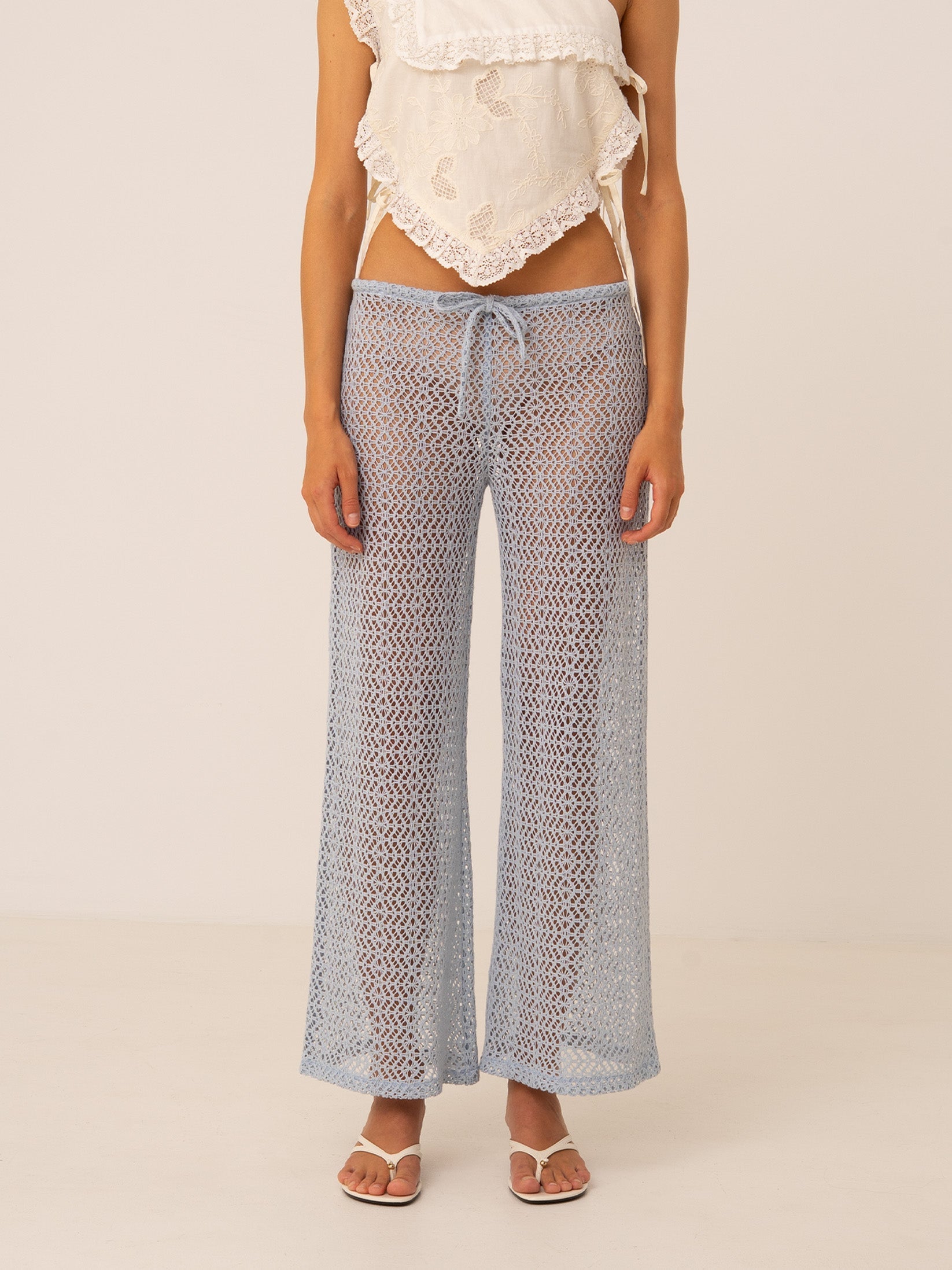 Carmen Says Tropic Beach Pants - Blue