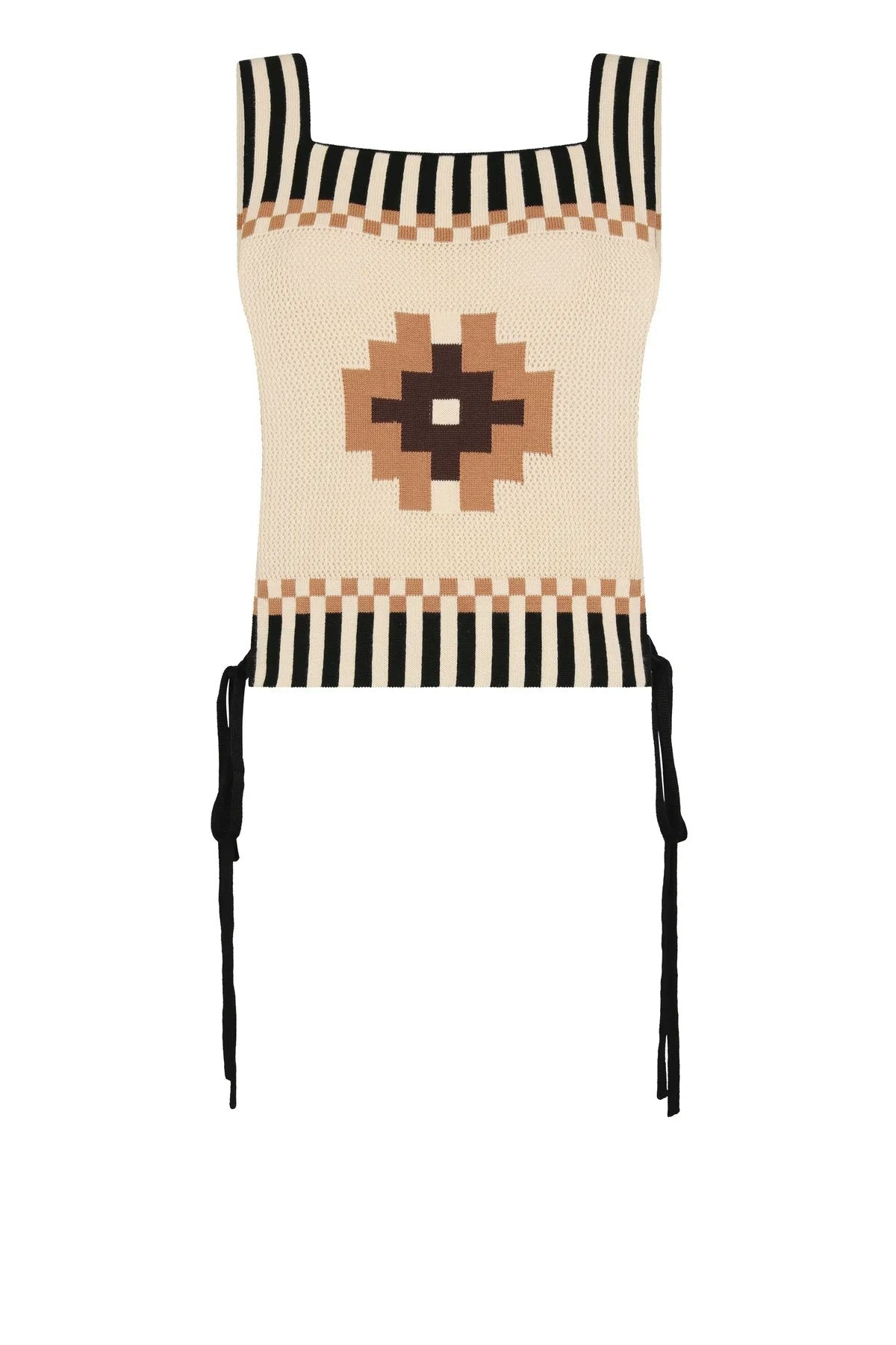 Carolina K Cleo Chacana Top - Brown Multi