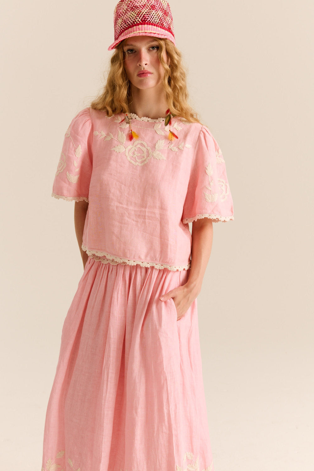 Carolina K Lela Top - Quartz Pink