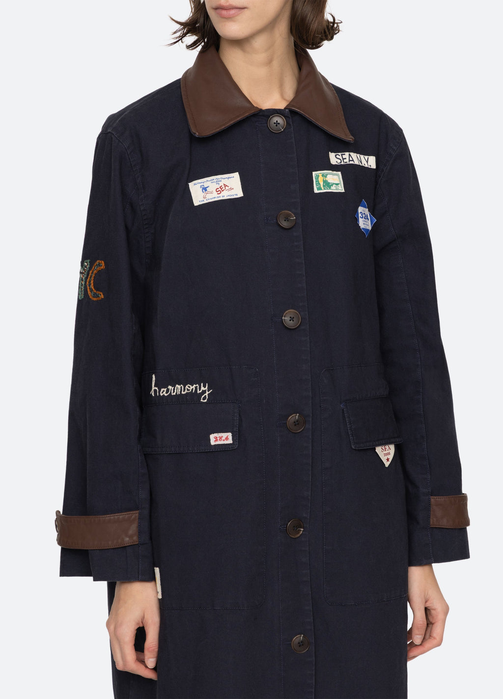 Sea NY Carolyn Coat - Navy