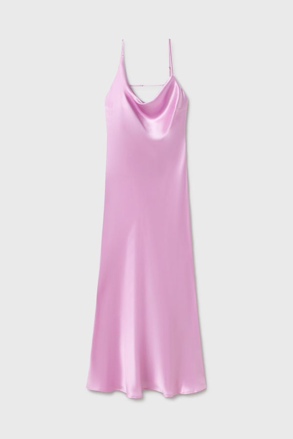 Silk Laundry Carrie Dress - Lilac