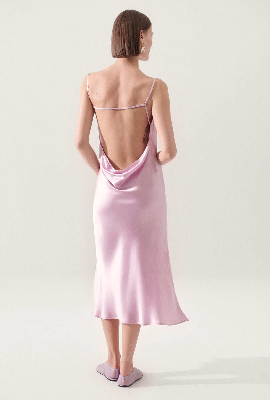 Silk Laundry Carrie Dress - Lilac