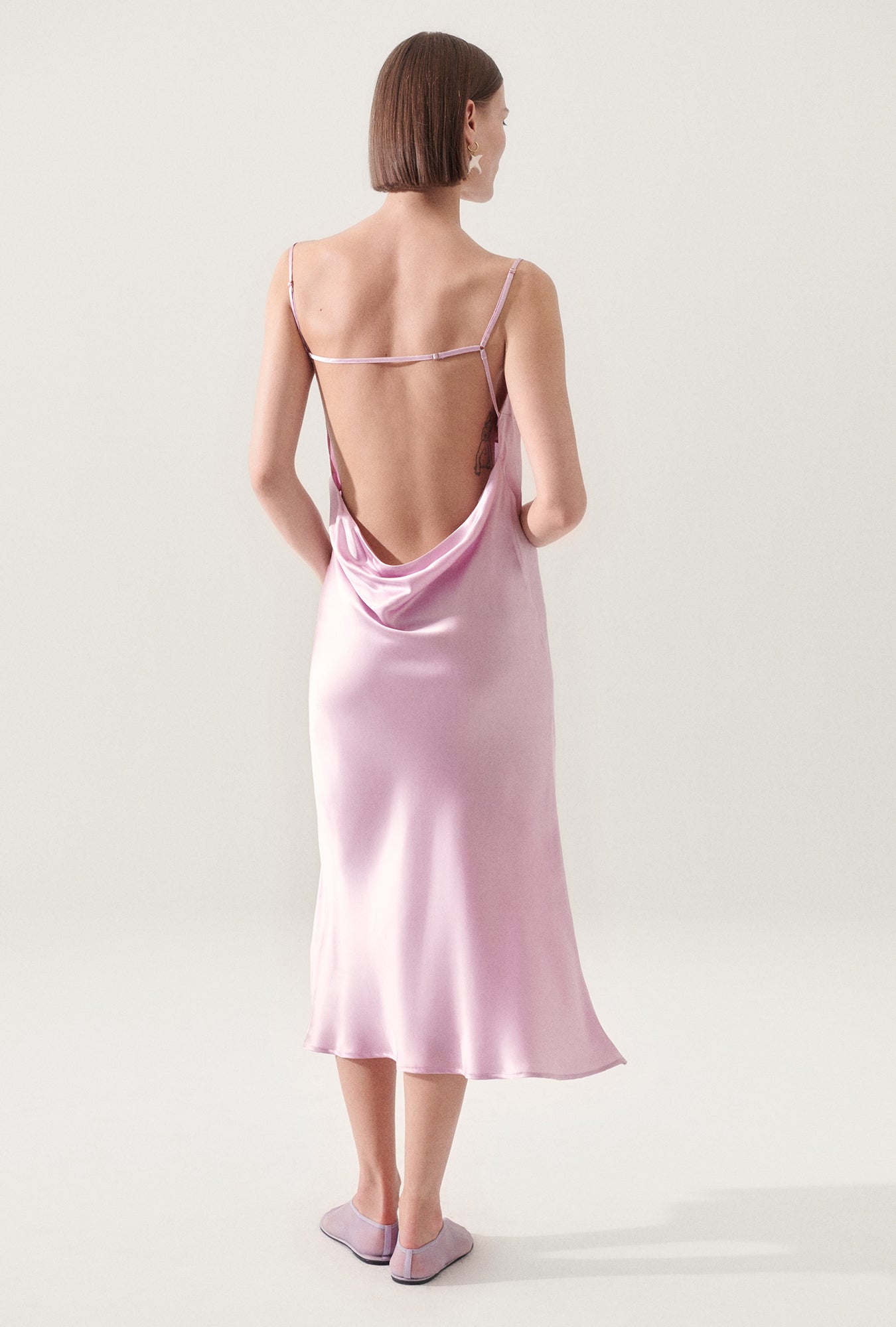 Silk Laundry Carrie Dress - Lilac