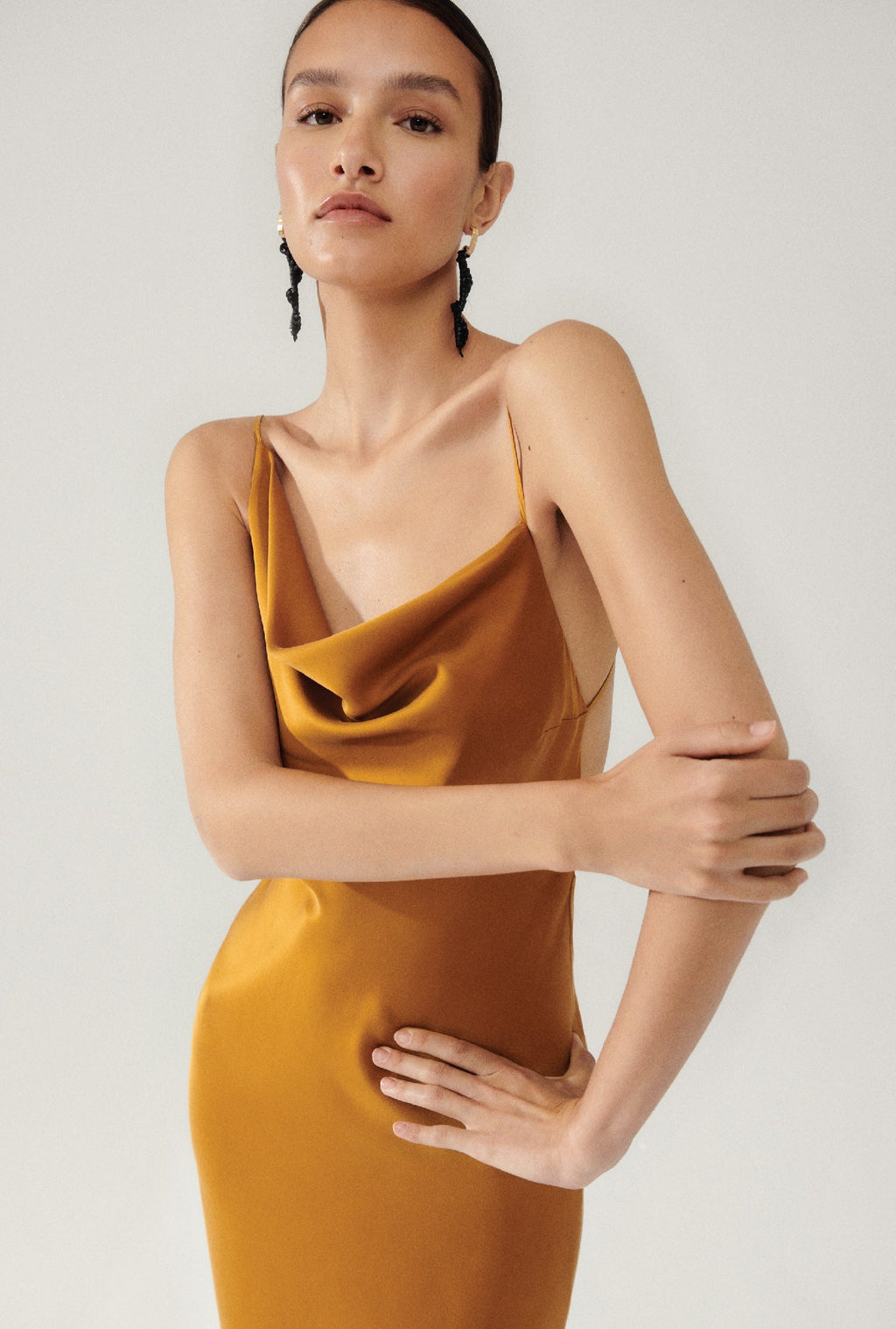 Silk Laundry Carrie Dress - Tamarin