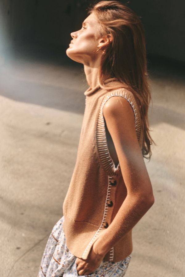 Cartolina Hawthorne Vest - Camel