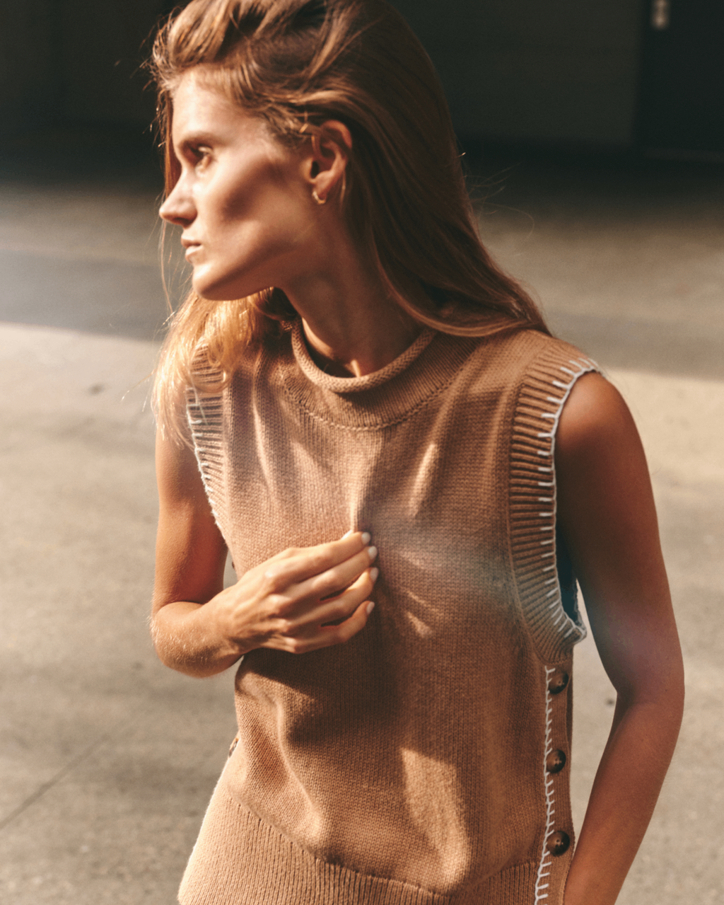 Cartolina Hawthorne Vest - Camel
